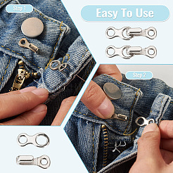 Gancio per jeans regolabile in lega e gancio ad occhiello&nbsp;FIND-TAC0017-84P