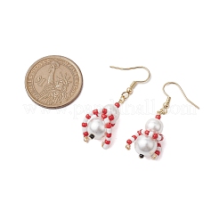 Болтающие серьги из стекла&nbsp;EJEW-JE06046