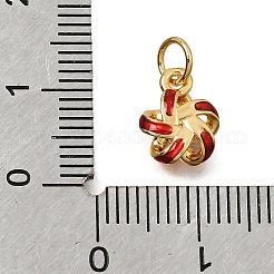 Pendentifs d'émail en laiton &nbsp;KK-G605-10G-01
