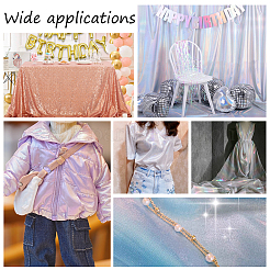 Симфоническая лазерная полиэфирная ткань&nbsp;LS-DIY-WH0401-67B