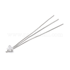 Латунь с большими подвесками из прозрачного стекла&nbsp;KK-G465-46P