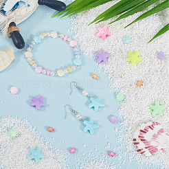 300шт 3 стиля непрозрачные акриловые бусины&nbsp;FIND-SC0012-59B