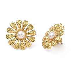 Pendientes de acero inoxidable 201&nbsp;EJEW-D354-08G-04