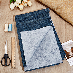 ポリエステル生地  DIYクラフト用品  ダークブルー  1000x1450x1.5mm&nbsp;DIY-WH0061-032B-1