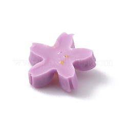 花不透明樹脂カボション  ジュエリー作りのための  オールドローズ  7x7.5x2mm&nbsp;LS-FIND-WH0034-98I