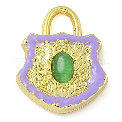 Стеклянные подвески из латуни с покрытием стойки KK-G515-02A