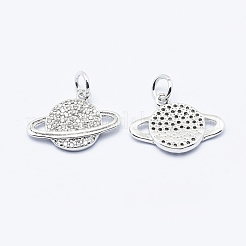 Латунные микро проложить кубического циркония подвески&nbsp;ZIRC-G130-21P-NR