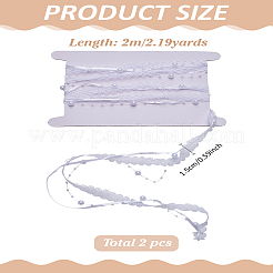 2.5 ярд полиэфирной цветочной кружевной ленты&nbsp;OCOR-LP0003-65