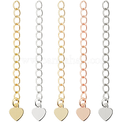 50 шт. 5-цветная латунная цепочка-удлинитель&nbsp;FIND-BBC0004-80