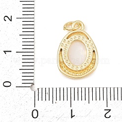 Natürliche weiße Muschel Anhänger&nbsp;KK-C170-08B-G
