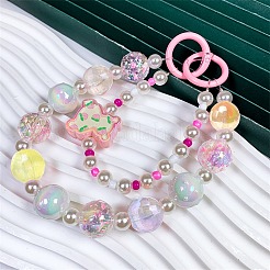 30шт радужные переливающиеся акриловые бусины&nbsp;TACR-CJ0001-52