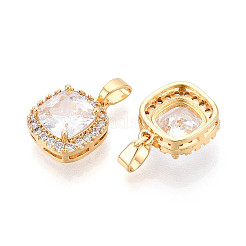 Латунные микро проложить кубического циркония подвески&nbsp;KK-N272-05G