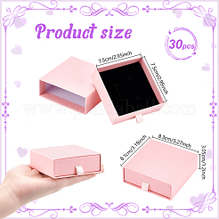Cajas de papel para cajones de joyería&nbsp;LS-CON-WH0085-203C