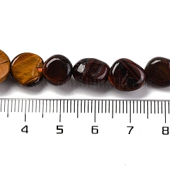 Нити градиента цвета натуральных бусин «Тигровый глаз» G-L610-B17-01