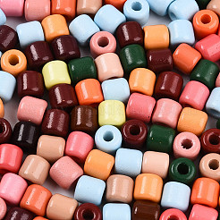 Непрозрачные цветные стеклянные бусины&nbsp;SEED-N007-14F