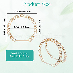 2 шт. ручки для сумок из сплава с цепочкой FIND-BBC0004-19