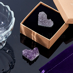 2 Stück 2 Stile natürliche Amethyst-Skulptur Display-Dekorationen&nbsp;DJEW-DC0001-12