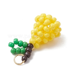 Подвески ручной работы из стеклянных бусин в форме груши&nbsp;PALLOY-MZ00486