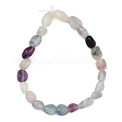 Natürliche Regenbogen-Fluorit-Perlenstränge&nbsp;GG-C286-A27