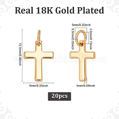 20шт латунные подвески&nbsp;ZIRC-ME0003-73