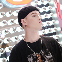 10 пара серег-колец из нержавеющей стали 304 EJEW-UN0001-73