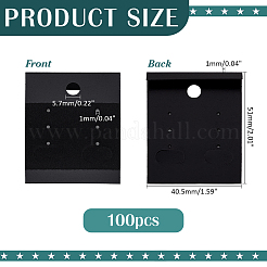 ПВХ с бархатной карточкой для демонстрации сережек AJEW-WH0475-89