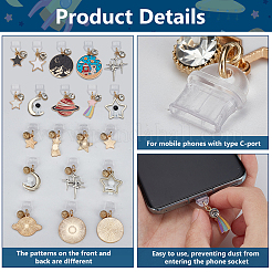 10шт пластиковые мобильные пылезащитные заглушки&nbsp;HJEW-FG00013