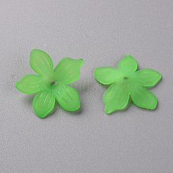 つや消しアクリルビーズキャップ  20x21.5x4.5mm  穴：1.6mm  約1630個/500g&nbsp;MACR-S371-05A-734
