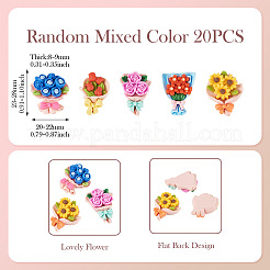 20 Stück opake Harz-Cabochons&nbsp;CRES-TA0001-85