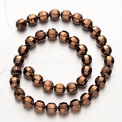 Electroplate non magnetici ematite sintetico fili di perline&nbsp;G-F300-30-08