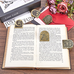 Декоративные зажимы для бумаг из цинкового сплава в тибетском стиле FIND-WH20004-11B-AB