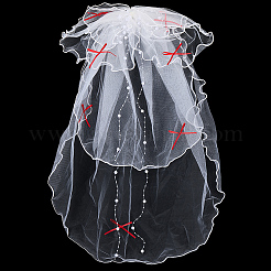 Органза абс жемчужная свадебная фата OHAR-WH20020-05A