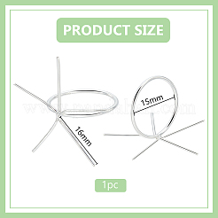 1 шт. 925 компонента кольца из стерлингового серебра FIND-BC0013-83A