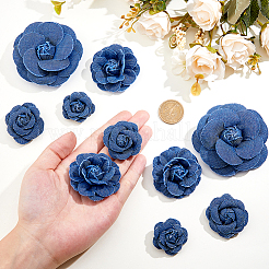 16 pz 4 stili fiori in tessuto denim&nbsp;DIY-FH0007-68B