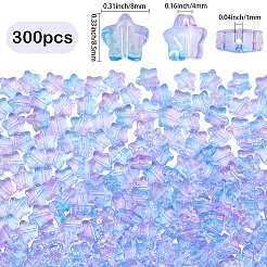 300 Stück sprühlackierte Glasperlen&nbsp;GLAA-PA0001-33
