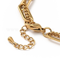 Pulsera de varias vueltas con dije de mariposa y bola redonda&nbsp;BJEW-G639-03G