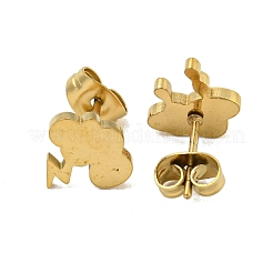 Серьги-гвоздики из нержавеющей стали 304&nbsp;EJEW-G384-03F