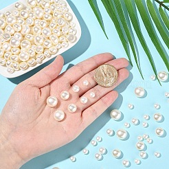 100 шт. Абс пластик имитация жемчуга бусины&nbsp;OACR-YW0002-46A