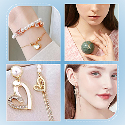 60 шт. подвеска в форме открытого сердца из нержавеющей стали 304&nbsp;STAS-UN0052-22