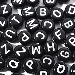 Крафтить черные акриловые бусины&nbsp;SACR-YW0001-05