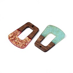 Подвески из непрозрачной смолы и орехового дерева RESI-T060-20M