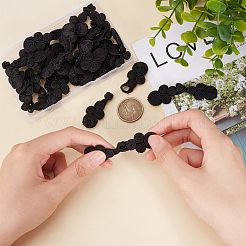 20 пара пуговиц-узлов в виде китайских лягушек ручной работы BUTT-BC0001-06B