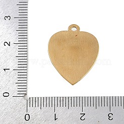 Подвески из синтетической бирюзы из нержавеющей стали 304 STAS-K311-02G