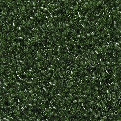 MIYUKIデリカビーズ  シリンダー  日本製シードビーズ  11/0  （db1107)透明オリーブ  1.3x1.6mm  穴：0.8mm  約10000個/袋  50 G /袋&nbsp;SEED-X0054-DB1107