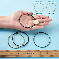 Крюк из нержавеющей стали серьги STAS-TA0001-17