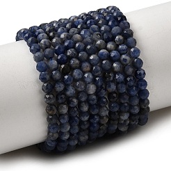 Природный содалит бисер нитей&nbsp;G-L653-B02-3mm-03