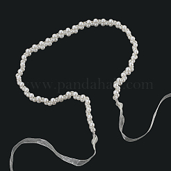 Пластиковые цепочные ремни с имитацией жемчуга AJEW-WH20070-051