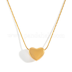 Collane con ciondolo a forma di cuore in acciaio inossidabile 304 per donna&nbsp;LS-GT5254