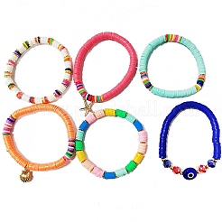 Набор браслетов и лодыжек с подвесками в виде морских звезд SJEW-SW00001