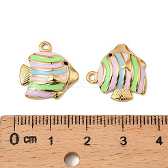 Подвески из нержавеющей стали 304 с эмалью&nbsp;STAS-T068-78B-02